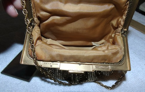 Whiting Davis Mesh Purse Vintage Art Deco - Picture 9 of 10