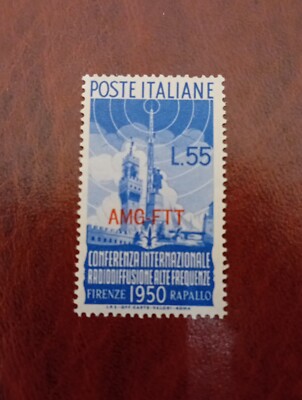 1950 Trieste AMG - FTT Broadcast Radio No 77 S12 Red Overprint MNH** CCC  72