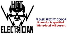 Hot Electrician Game Graphic Die Cut decal sticker Car Truck Boat Window 6"