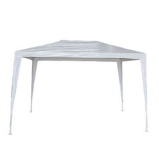 GAZEBO 3X3 MT SMONTABILE METALLO POLIETILENE GIARDINO ESTERNO BIANCO 102mc