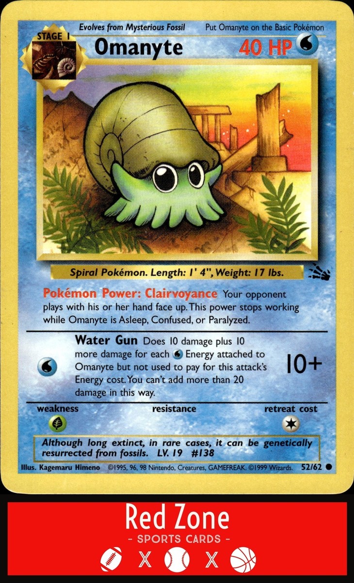 Fossil - #52/62 Omanyte NM. | eBay