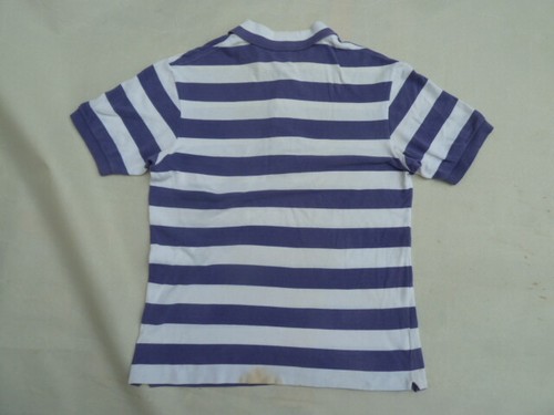 Lacoste Polo shirt Women's Medium Purple White Made in Spain 100% cotton pique - Picture 9 of 12