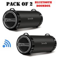 Pack Of (2) Serenelife Slbsp11 Compact Bt Boombox, Mp3/usb/micro Sd/fm Radio on sale Pack Of (2) Serenelife Slbsp11 Compact Bt Boombox, Mp3/usb/micro Sd/fm Radio on sale