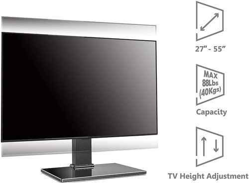 soporte de mesa para TV TV TV LCD LED universal 27-55 ajustable seguro - Imagen 4 de 8