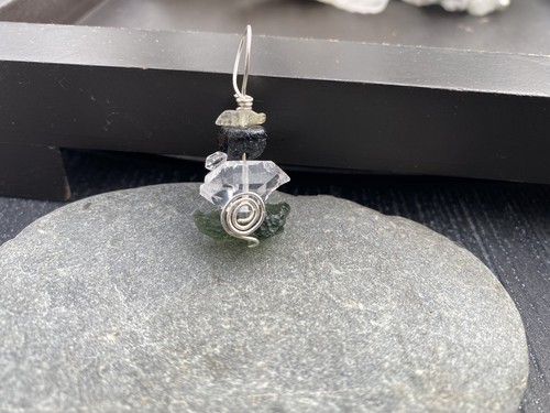 Cosmic Love Libyan Desert Glass Moldavite Nuummite Stacked Sterling Pendant Ebay Cosmic Love Libyan Desert Glass Moldavite Nuummite Stacked Sterling Pendant Ebay