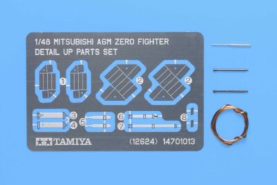 Tamiya 12624 1/48 A6M Zero Fighter Detail-Up PE Parts(61103