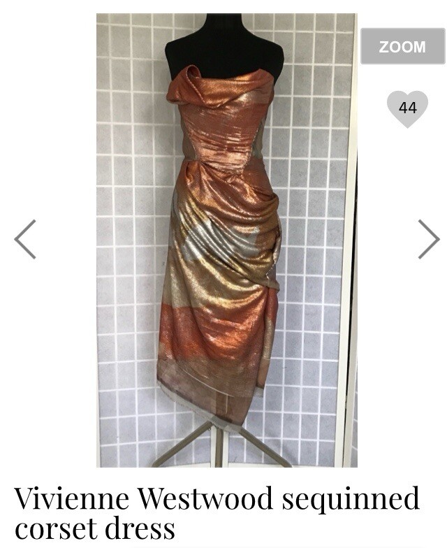 Vivienne Westwood Union Jack Sequin Dress Queen Elizabeth Jubilee Celebration