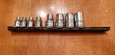 Snap On 1/4'' 3/8'' Drive E5-E16 Chrome Invert Torx Sockets USA Set Of 8
