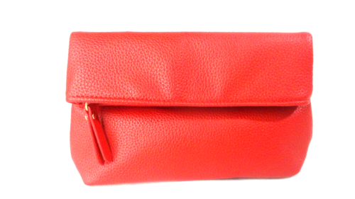 2 x Elizabeth Arden Faux Leather Cosmetic Makeup Travel Bag Pouch Pebbled Red - Picture 2 of 13