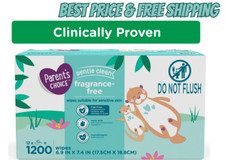 Parents Choice Fragrance-Free Wipes, 1200 Count