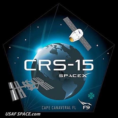 Auténtico CRS-15 - SPACEX FALCON-9 DRAGON F-9 ISS NASA REABASTECIMIENTO PARCHE Misión - Imagen 5 de 7