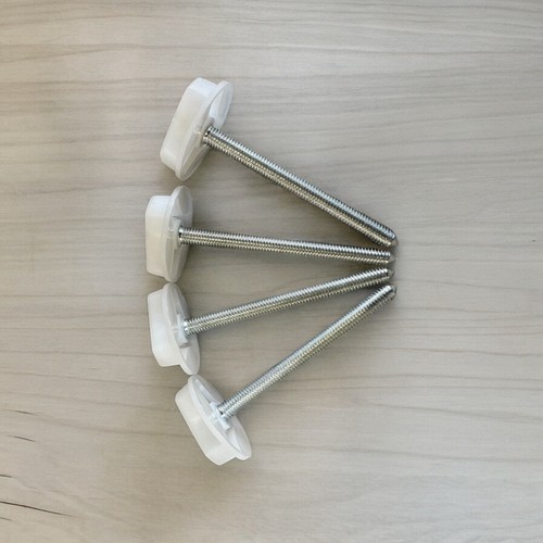 4 X M8 HEADBOARD BOLTS SCREWS WITH FIXED WASHERS FIXINGS FOR DIVAN BED 90mm - Picture 2 of 5