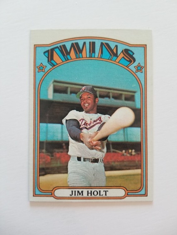 JIM HOLT 1972 TOPPS BASEBALL CARD #588 MINNESOTA TWINS
