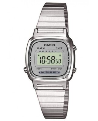 CASIO LA670WA-7DF DAMENUHR STAHL DIGITAL UNTERPREIS