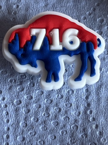 Mint Set Of 8 BUFFALO BILLS American Football NFL Shoe Charms Party Decorations - Picture 4 of 9