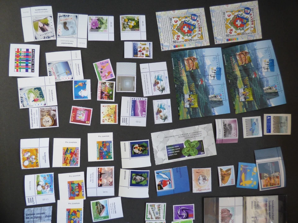 Switzerland Stamp Collection Lot Mint Never Hinged MNH FV Face Value 141.85 CHF - Image 2 of 3