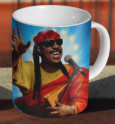Stevie Wonder Holy Saint Funny - Keramik Tee / Kaffee - Becher Tasse