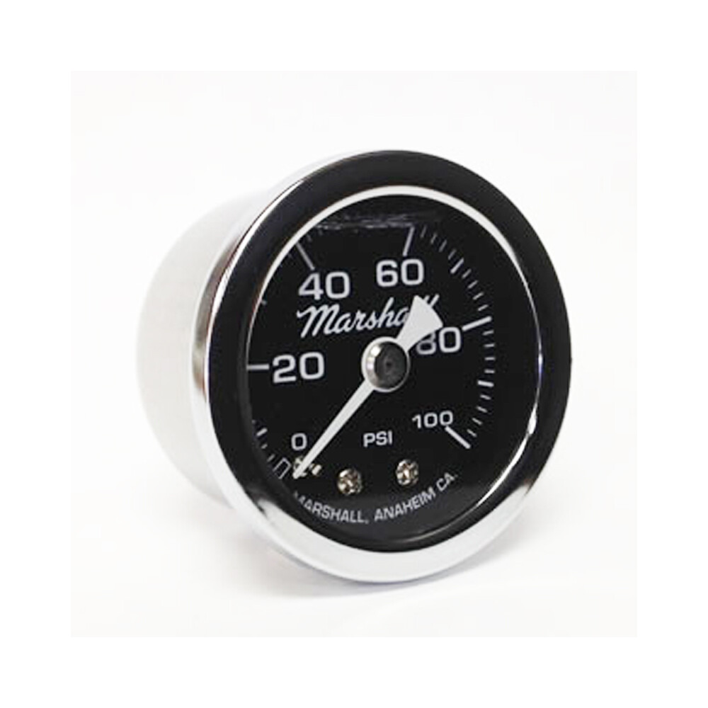 LT1 LS1 TPI Fuel Pressure Gauge Liquid Filled 100 PSI SILVER/WHITE