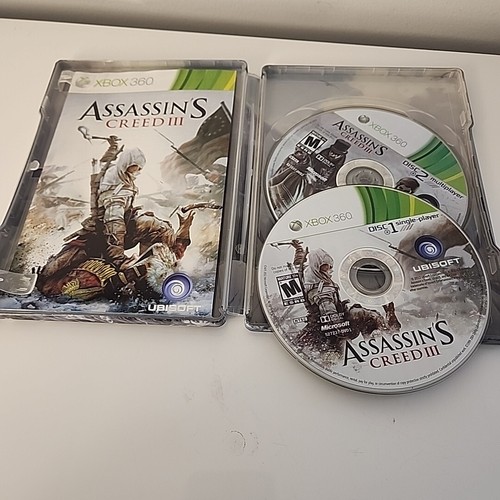 Assassin's Creed III SteelBook Limited Edition Xbox 360 Xbox One Tested Working - Picture 8 of 22