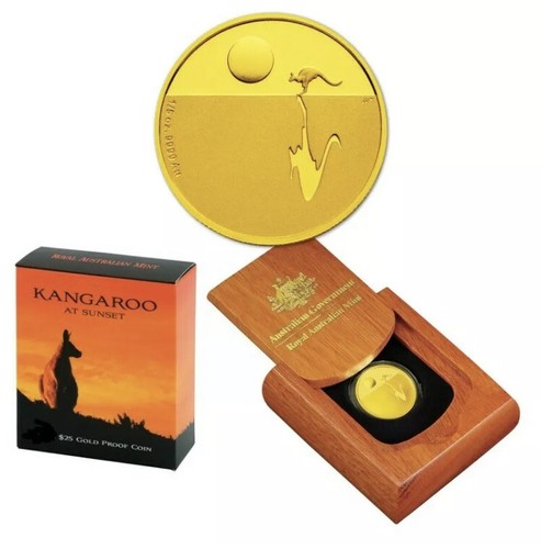 💰2012 Kangaroo at Sunset $25 1/5oz Gold Proof Coin - RAM - 6th Coin In Series - Picture 8 of 8