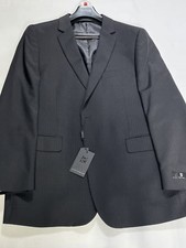 Mens Renoir Black Two Button Sport Coat 42R NEW