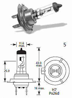 Lucas LLB477 12V 55W Faro Halógeno Bombilla H7 - Genuino - Paquete de 2 - Imagen 2 de 2
