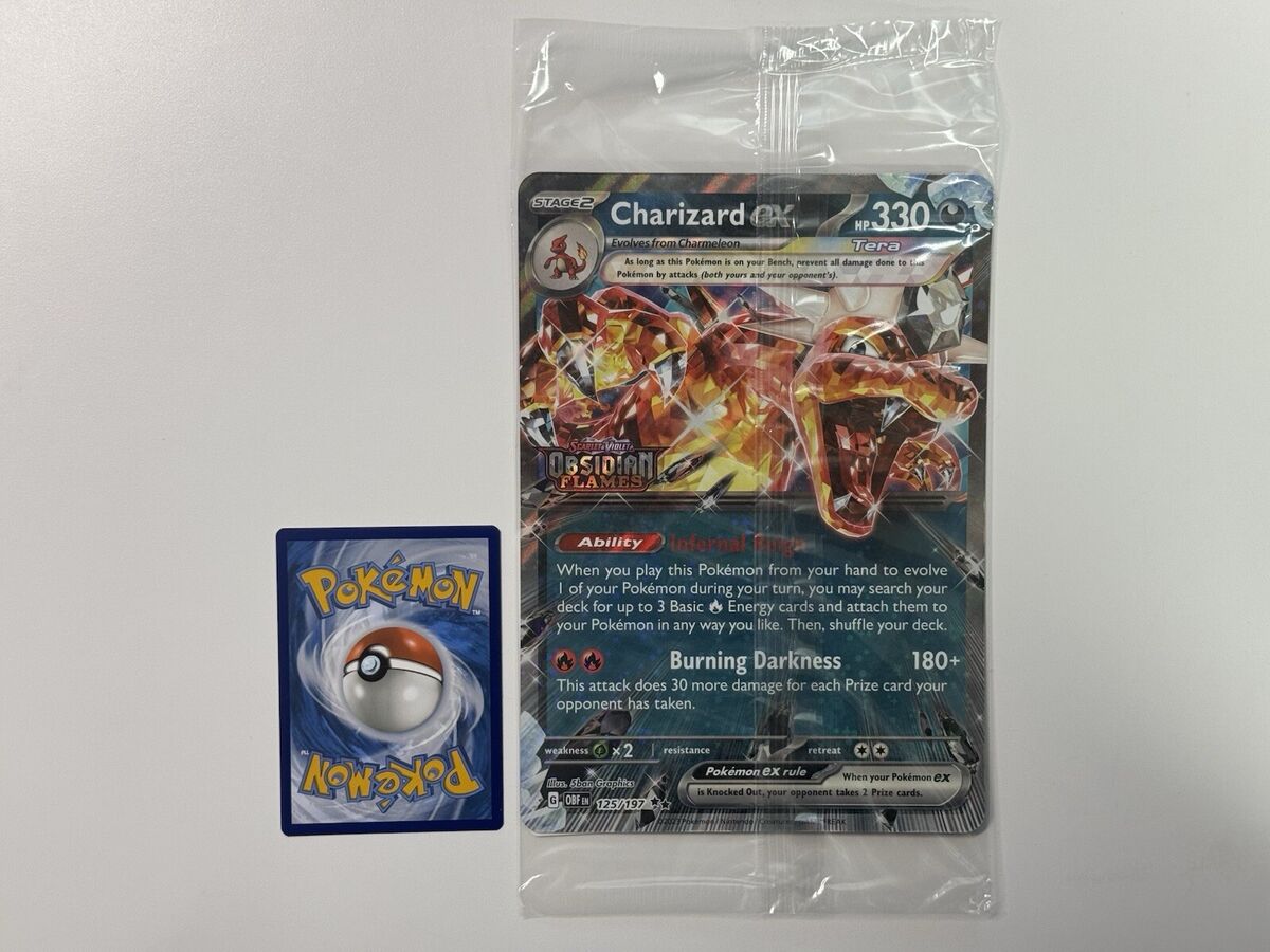 EU Exclusive Charizard EX 125/197 Obsidian Flames JUMBO EU Exclusive Charizard EX 125/197 Obsidian Flames JUMBO