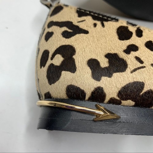 Rebel Wilson Emma leopard leather Flats loafers WOmens size 8.5 WW - Picture 6 of 11
