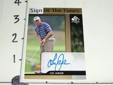 2012 SP Authentic Golf LEE JANZEN Auto PGA US Open - Florida Southern MOCCASINS