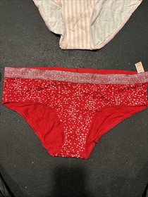 Victoria's Secret Lot of 10 Panties SIZE XL New With Tags Underwear Red Pink