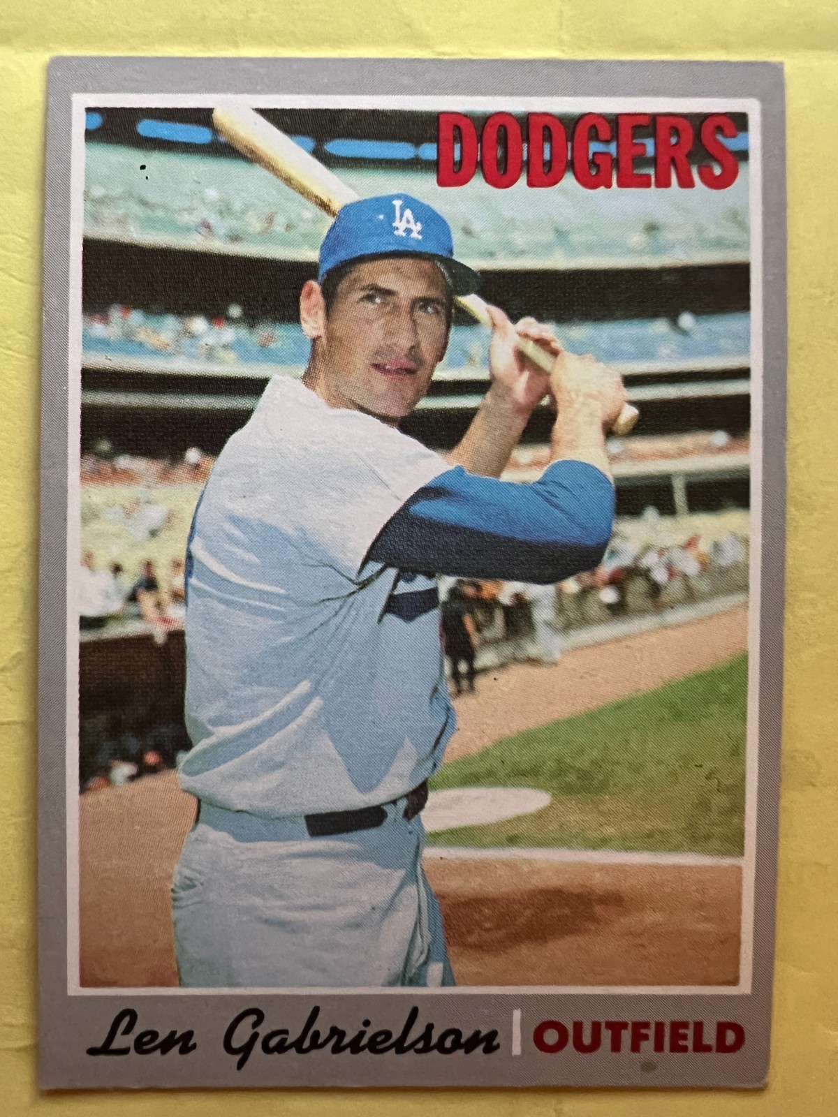 1970 Topps #204 Len Gabrielson Los Angeles Dodgers EX-MT FREE SHIPPING
