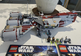 Lego Republic Frigate 7964 Star Wars 100% Complete Set with Box Commander Wolffe