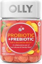 OLLY Probiotic + Prebiotic Gummy, Digestive Support and Gut Health.