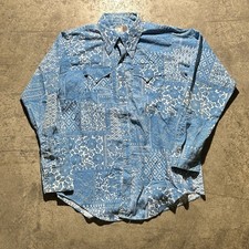 Vintage 80s Rockmount Ranch Wear AOP Pearl Snap Button Up Shirt Mens Size 16.5