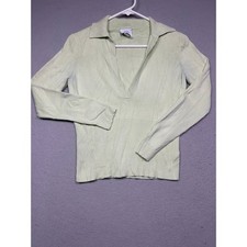 Ann Taylor LOFT Petites Sweater 100 Cotton Mint Green SP Womens