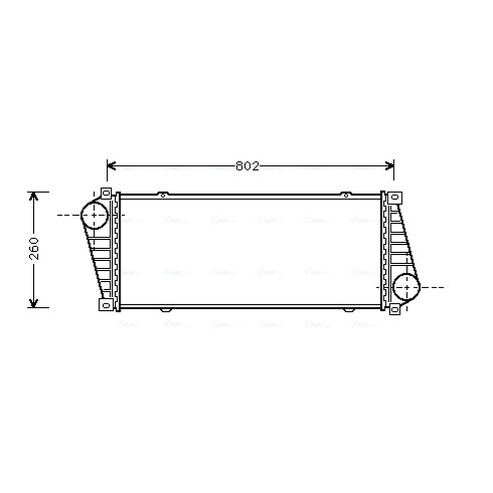 AVA Charge Air Intercooler MSA4217 for VW LT 28 (1996) 2.8 TDI etc - Image 2