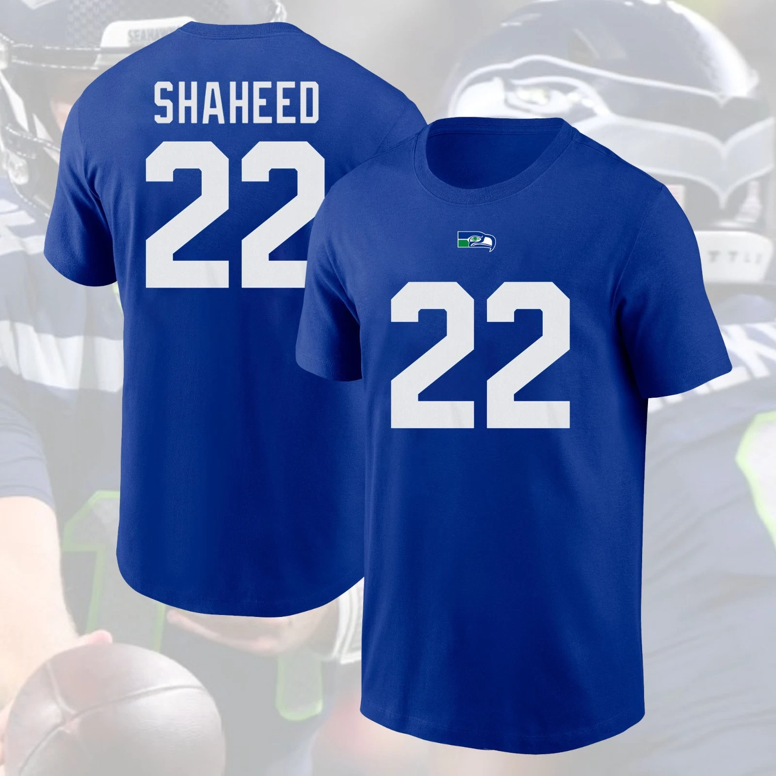 Rashid Shaheed #22 Seattle Seahawks 2025 Name & Number Gift For Fans