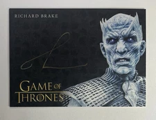 2019 Game of Thrones Inflexions Richard Brake As Night King Gold Auto Autograph