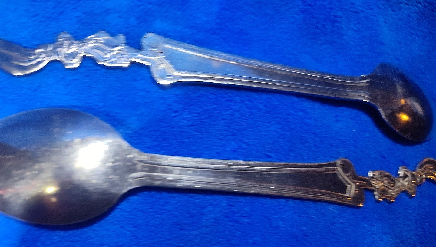 Vintage Nestle Quik Bunny Rabbit Spoon Stainless Steel 7.5" Nesquik- SET OF 2