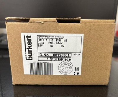 1pcs Burkert 6013 A 3.0 G1/4 24V solenoid valve 00125301