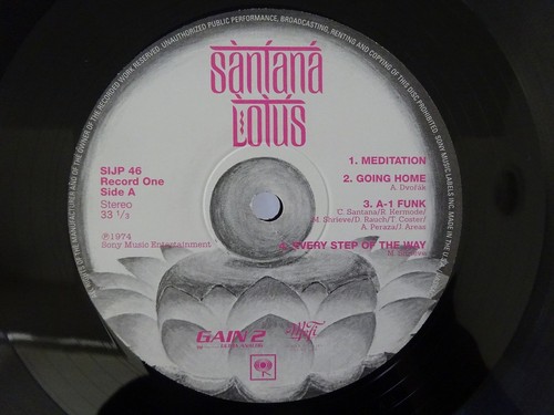 Santana Lotus Sony Records Int'l SIJP 46~8 Japan 180g VINYL LP OBI - Picture 3 of 3