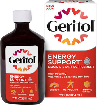 Liquid Iron Supplement 12oz Energy Support B Vitamins Easy to Swallow