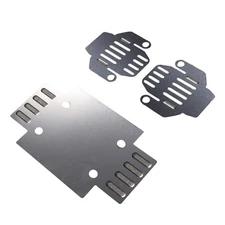 Steel Body Armor Chassis Bottom Guard Plate for FMS FCX24 Power Wagon 1/24 Car