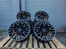 20" BMW 827m Style Black Polished Alloys and Tyres 5x112 3/4/5/6/7 G Series