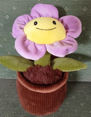Linzy Toys Blumentopf mit Blume und Gesicht 10 Zoll Stofftier Plüschtier Tröster