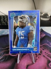 2021 Panini Donruss Optic Rated Blue Scope Prizm Levi Onwuzurike #270 RC Lions