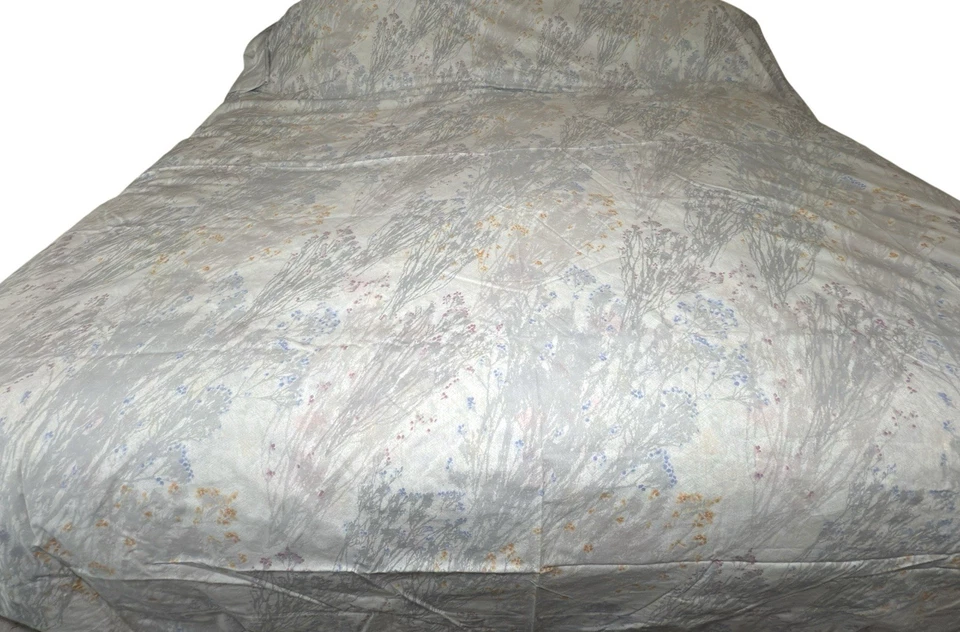 Juego de sábanas Marimekko Dan River King Flat 1986 flor silvestre prado hierba ropa de cama de colección Foto 3 de 4