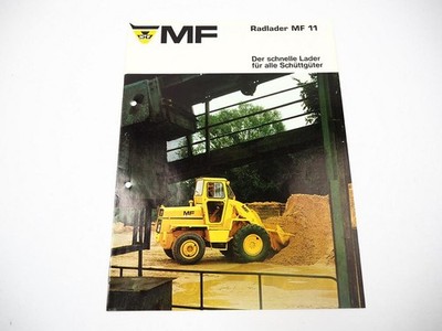 Massey Ferguson MF11 Wheel Loader Brochure 1971