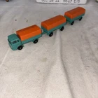 Vintage Lesney Matchbox No. 1 & 2 Mercedes Benz Truck + 2 Trailers 1/64 Diecast