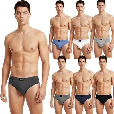 Herren Uni Slip Unterwäsche Baumwolle Stretch Slips Weich Comfort Fit Hose